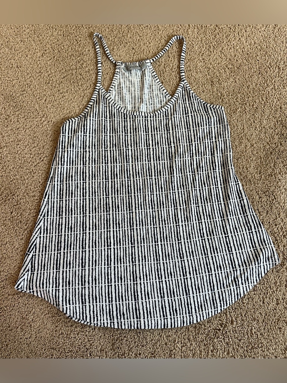 Athleta Striped Racerback Tank.